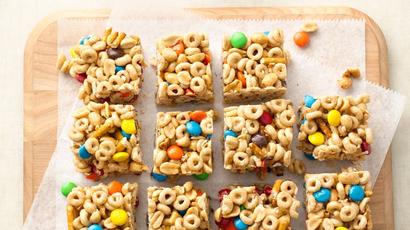 Barres de céréales sucrées salées sans cuisson