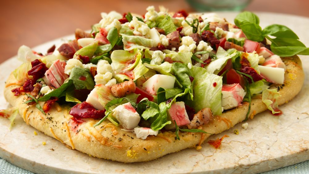 Italian Chopped Salad Pizzas Recipe