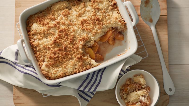 Croustade de gâteau au fromage à la pêche et à la crème