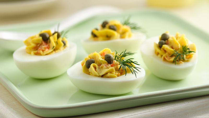 Smoked Salmon Deviled Eggs Recipe - BettyCrocker.com