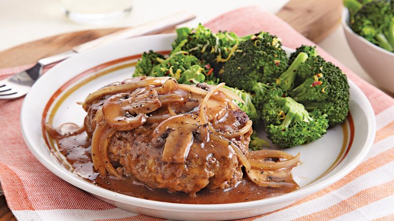 Hamburger Steak with Gravy Recipe - BettyCrocker.com