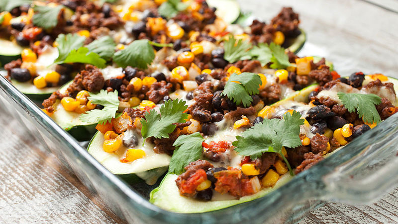 Tex-Mex Zucchini Boats