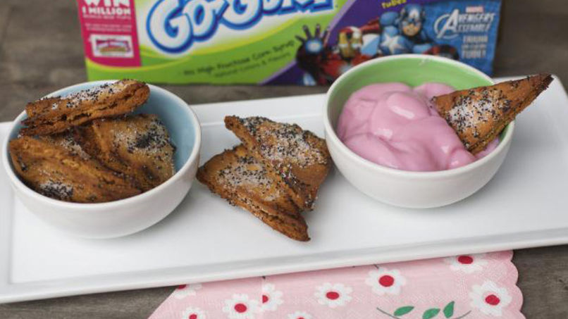 Triángulos de Pita con Yogur Go-Gurt®