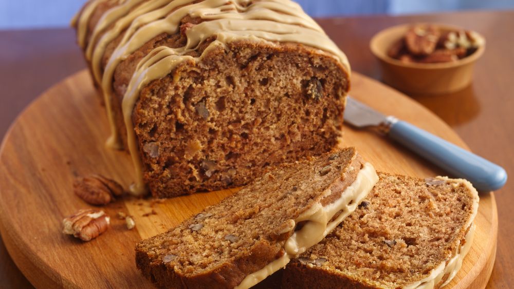 CaramelGlazed Apple Bread recipe from