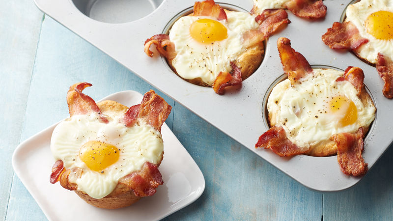 Easy Bacon and Egg Biscuit Cups Recipe - Pillsbury.com