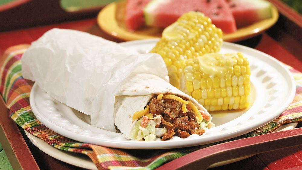 Barbecue Chicken Wraps Recipe
