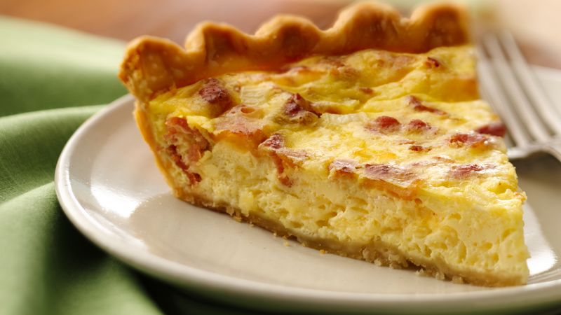 Quiche au fromage et bacon