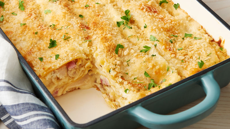 Chicken cordon bleu lasagna recipe