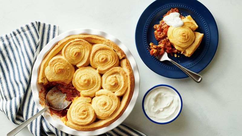 Cornbread Swirl Tamale Pie