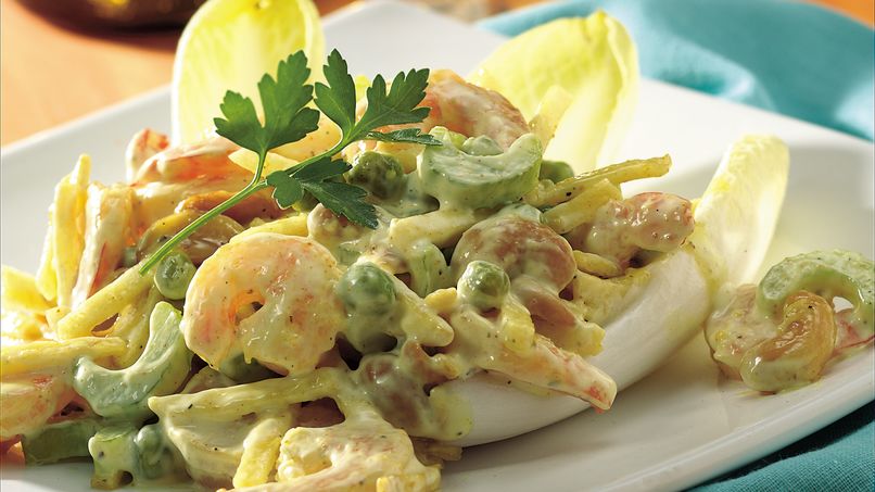 Cashew Curry Shrimp Salad