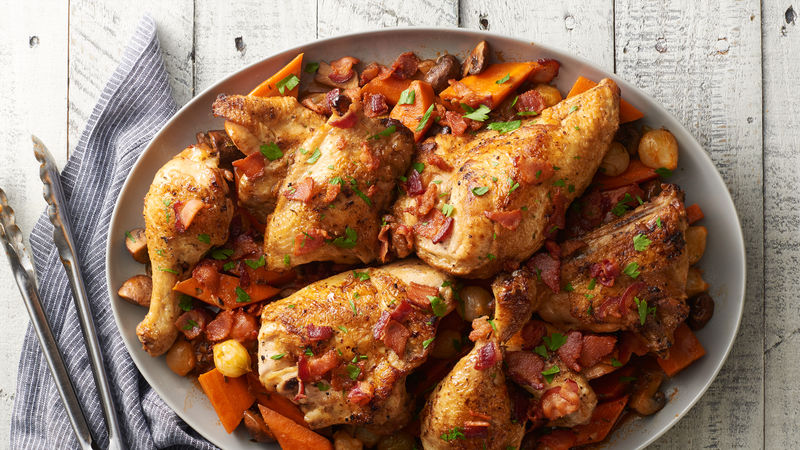 Slow Cooker Savory Roast Chicken And Vegetables