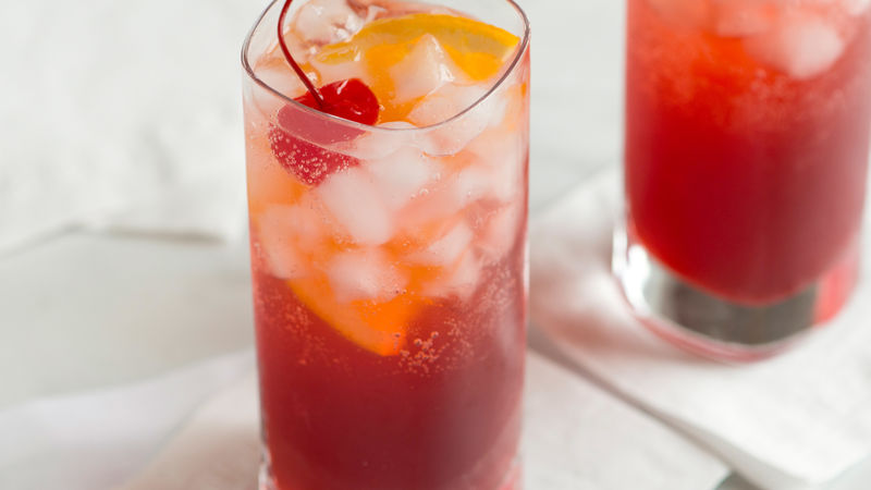 Plum Gin Fizz