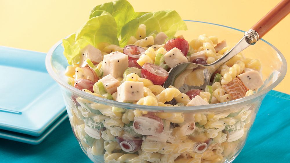Chicken Pasta Salad with Poppy Seed Dressing Recipe