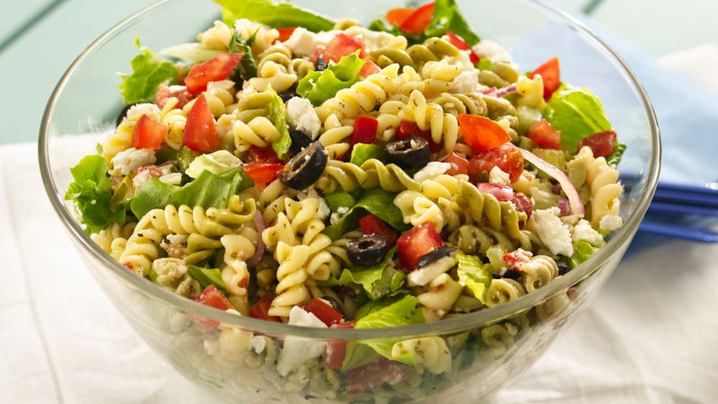 Greek Tossed Pasta Salad Recipe - Tablespoon.com