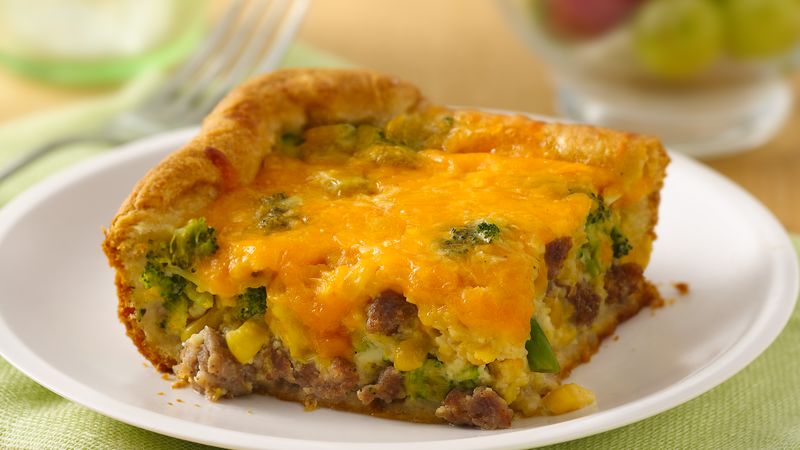 Sausage, Corn and Broccoli Bake