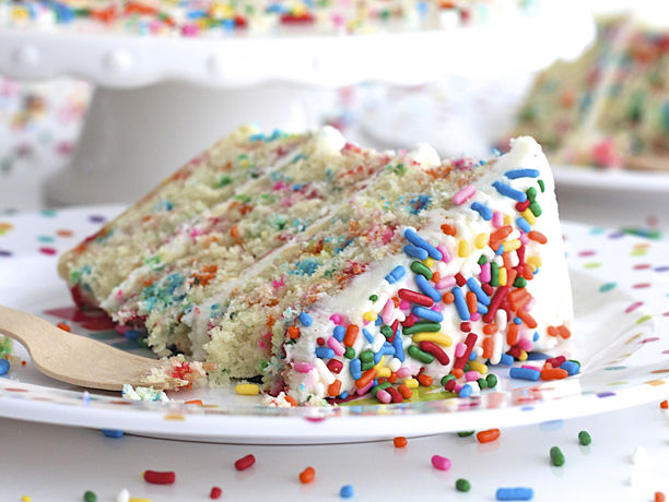 4 Layered Rainbow Cake Recipe