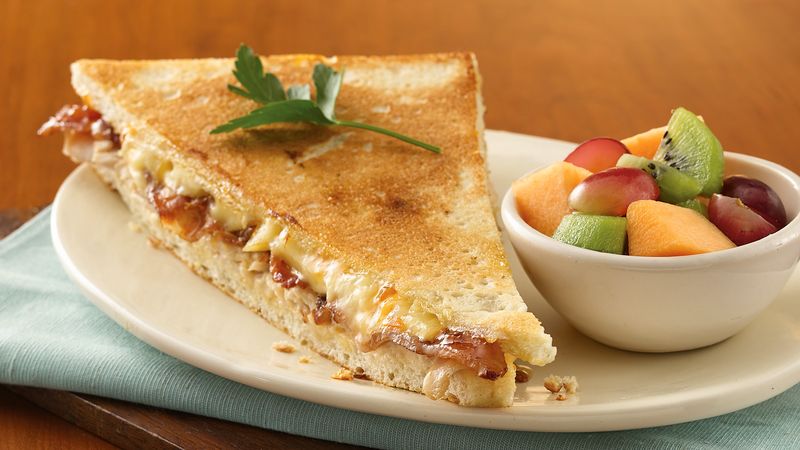 Turkey, Bacon and Brie Panini with Apricot Aioli