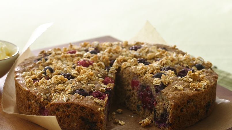 Panqué de Moras Mixtas y Café