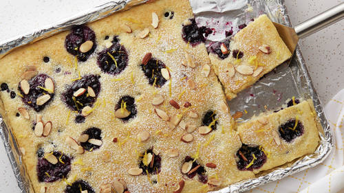 Lemon-Blueberry Sheet-Pan Pancake-image