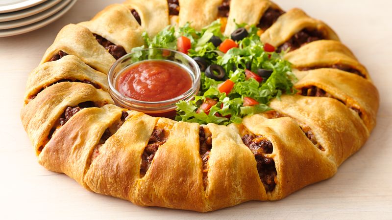 Taco Crescent Ring Recipe - Tablespoon.com