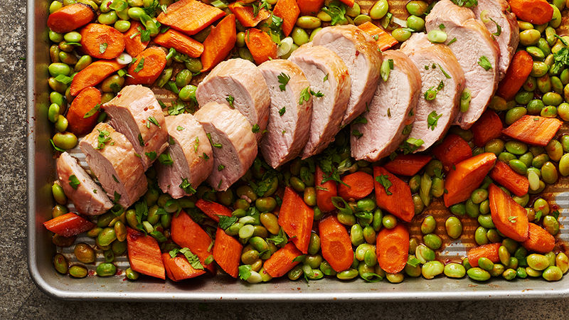 Sheet-Pan Asian Pork Tenderloin with Vegetables Recipe ...