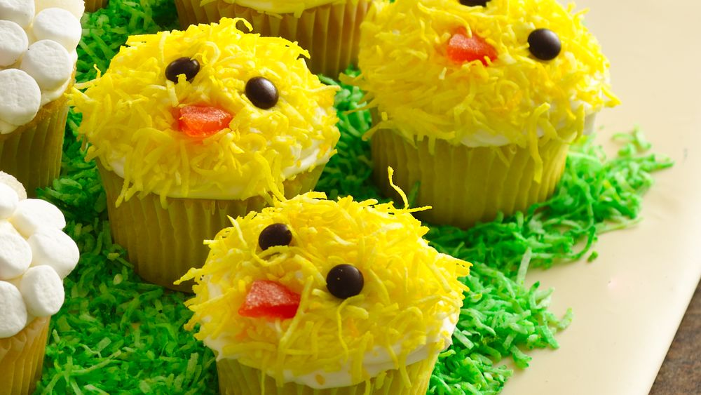 Easter Chicks Cupcakes