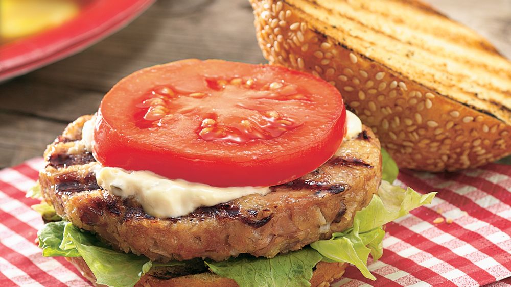 Grilled Tuna Burgers recipe from