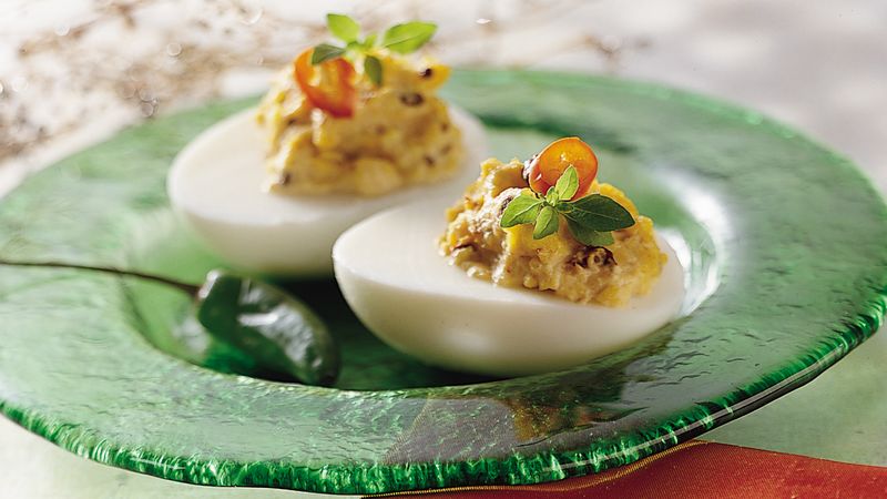 Hot Chile Deviled Eggs