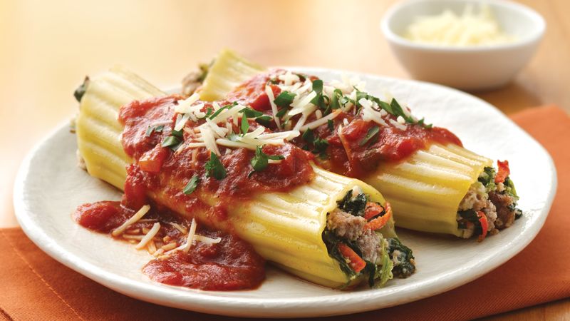 Turkey and Spinach Manicotti Recipe 