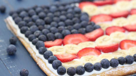 Flag Fruit Pizza