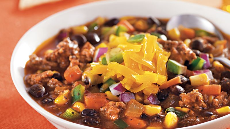 Southwestern Beef Chili with Corn Recipe - Pillsbury.com