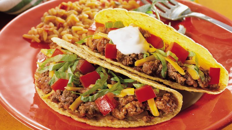 Ground Beef Tacos Recipe - Pillsbury.com