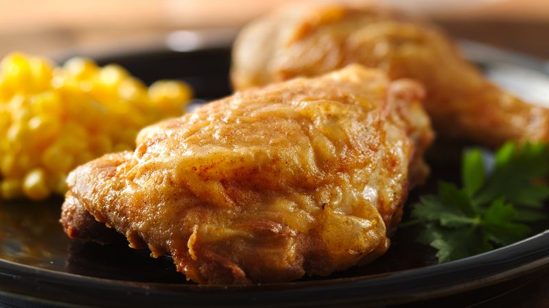 Skillet Fried Chicken Recipe Bettycrocker Com