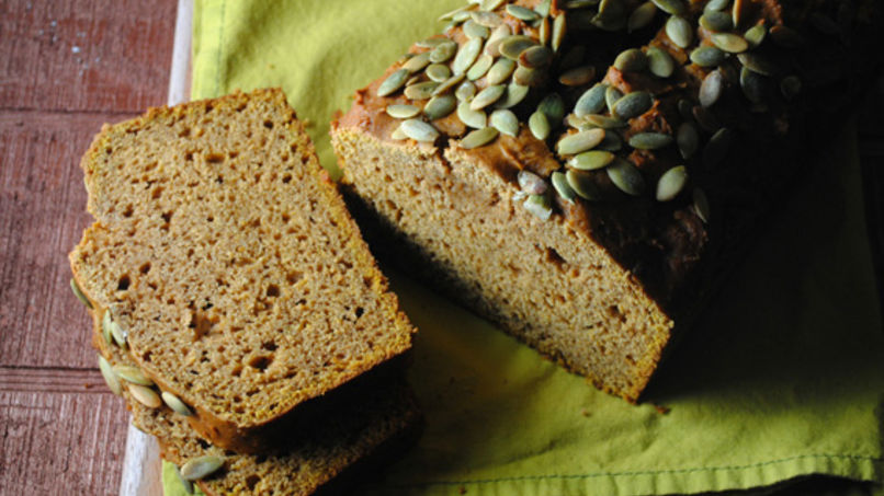 Peanut Butter Pumpkin Breakfast Bread