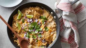 Creamy Chicken Enchilada Skillet