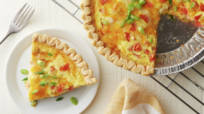 Tomato-Bacon Quiche Recipe - Pillsbury.com