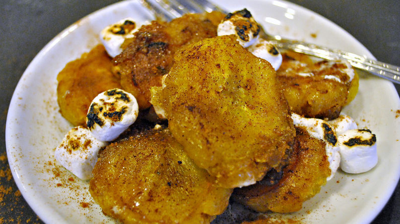 Tostones Carameliazdos con Malvaviscos Tostados