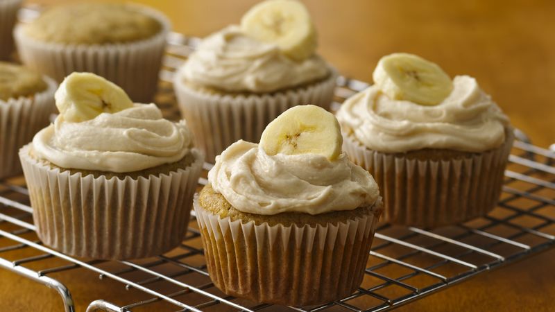 Banana Cupcakes with Browned Butter Frosting (Gluten Free)