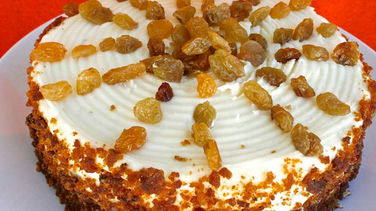 Carrot Cake with Yellow Raisins-image