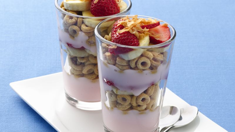 Tropical Banana Nut Parfaits