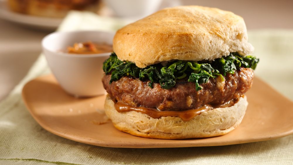 Thai Turkey Burgers with Peanut Sauce recipe from