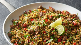 Chimichurri Beef and Rice Skillet