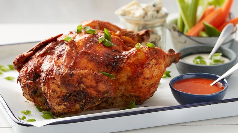 Buffalo Beer-Can Chicken