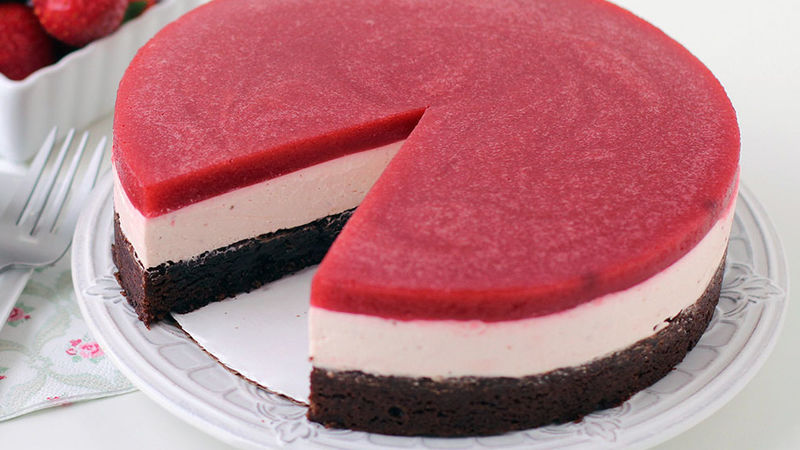 Chocolate Strawberry Mousse Cake Recipe Tablespoon Com