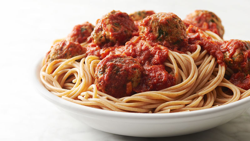 Turkey Kale Meatballs and Spaghetti Recipe - Tablespoon.com