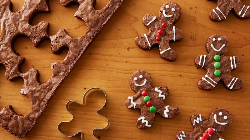 Bonshommes de pain d’épice aux brownies