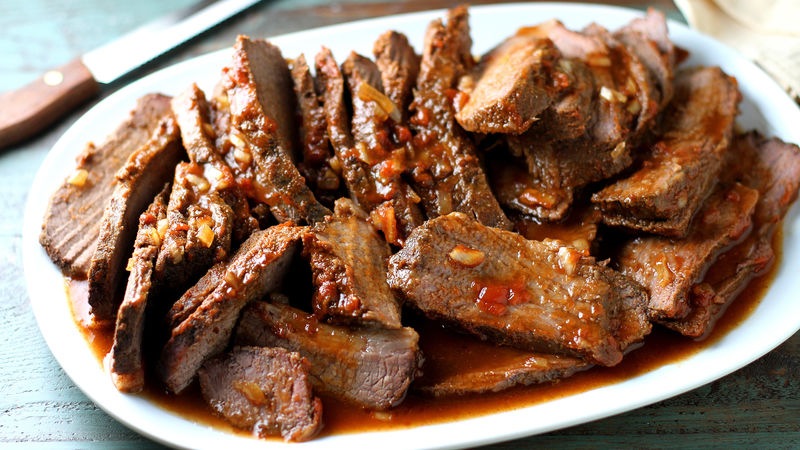 Slow Cooker Barbecue Beef Brisket Recipe Bettycrocker Com