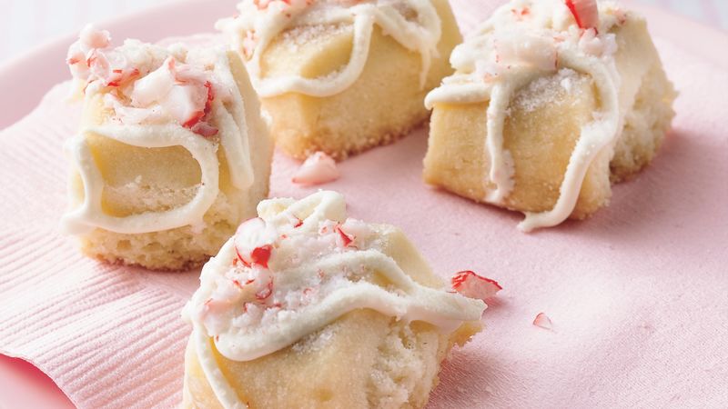 Peppermint Shortbread Bites