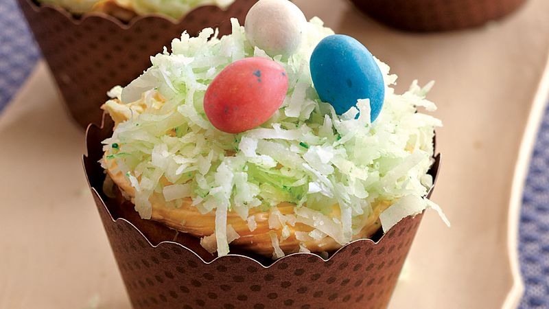 bird s nest cupcakes