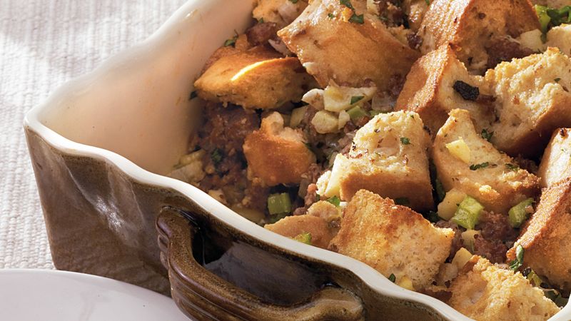 Ciabatta-Sausage Stuffing